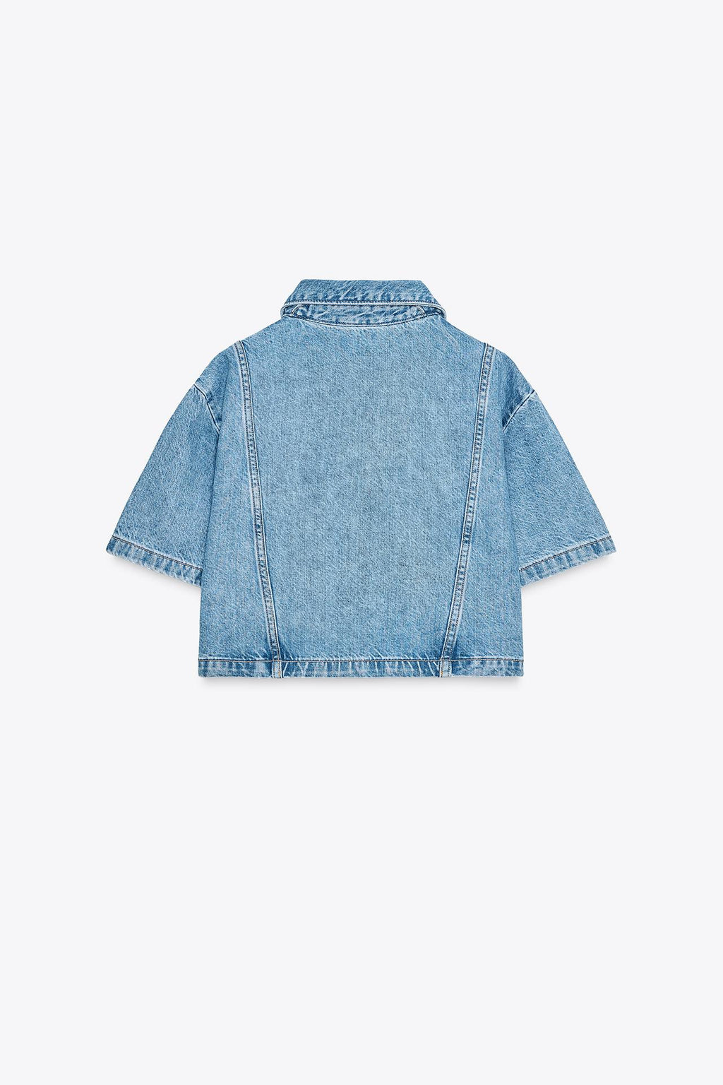 SIGNATURE CROPPED-HEMD DENIM