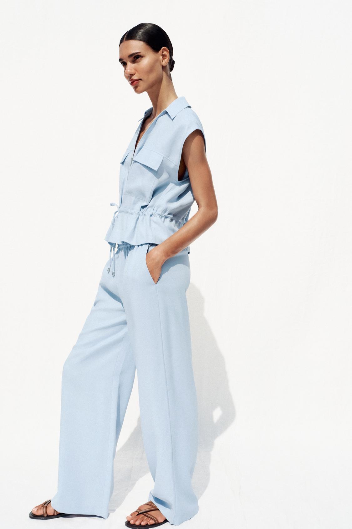 WIDELEG-HOSE MIT ELASTISCHEM BUND