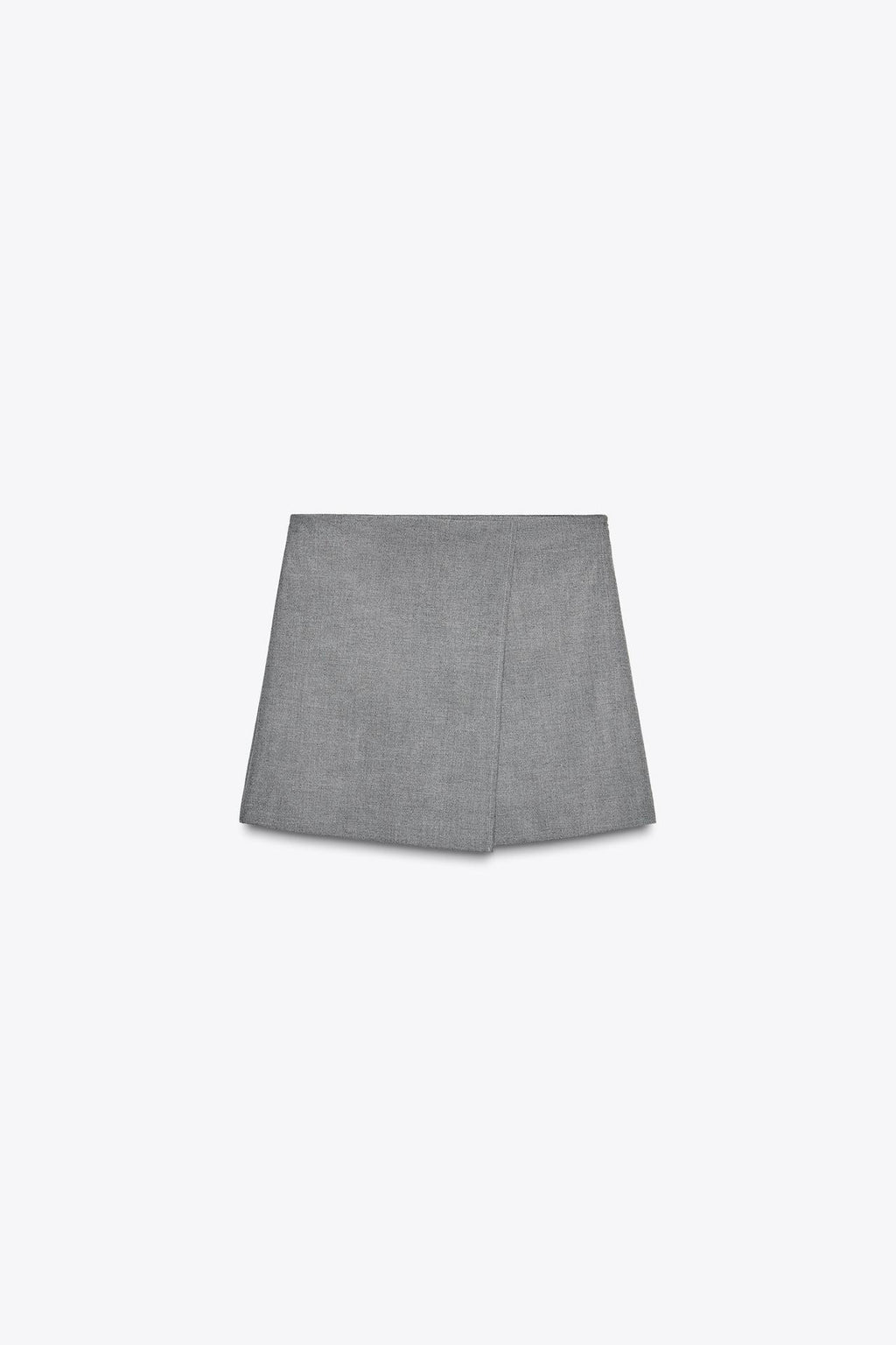 CROSSOVER-SKORT AUS STRUKTURSTOFF GRAU