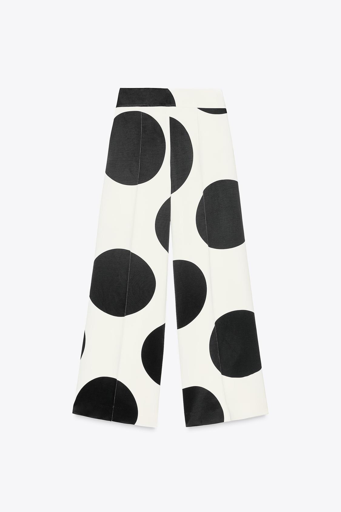 SIGNATURE WIDELEG-HOSE MIT PUNKTE-PRINT