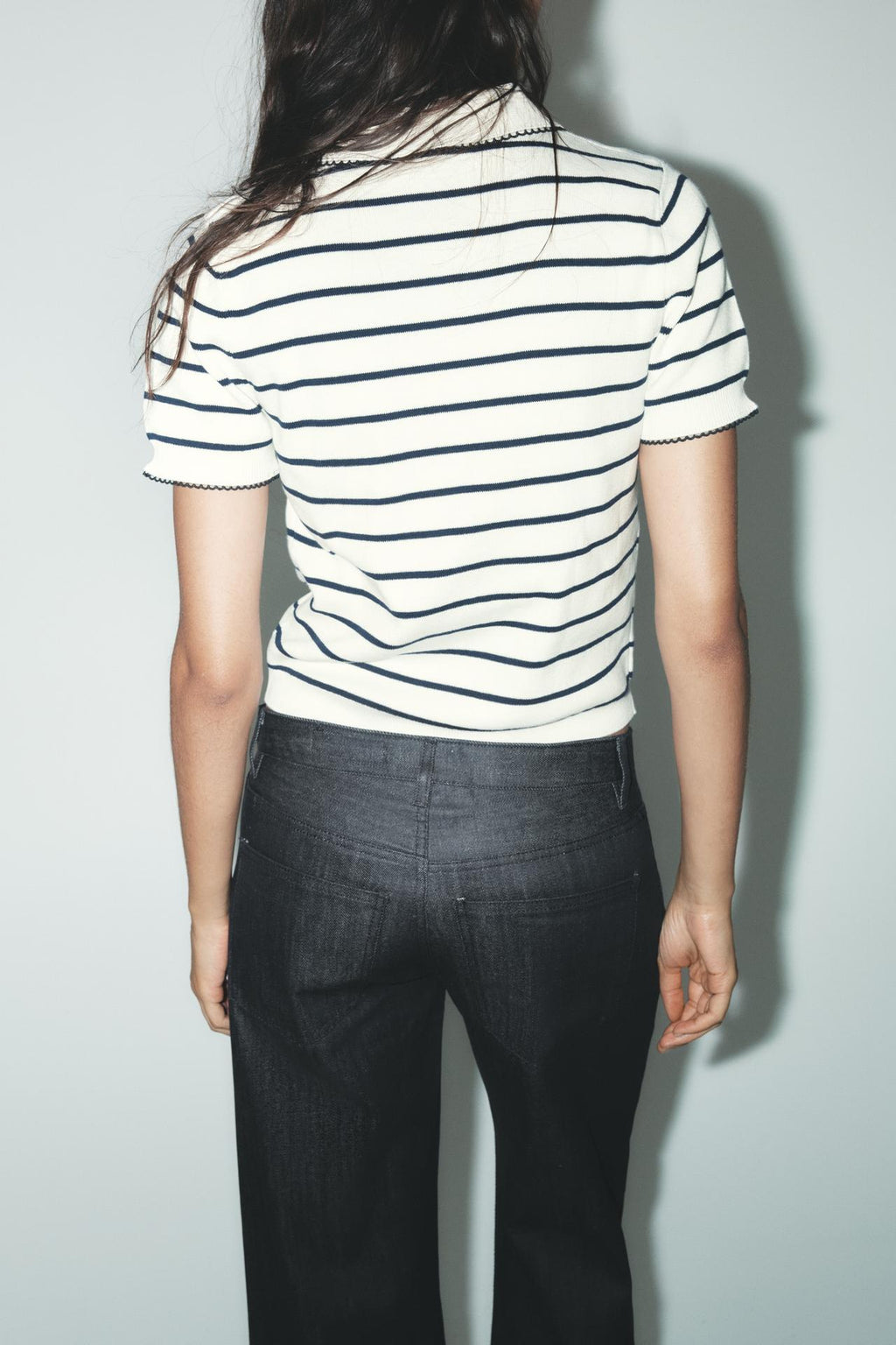 KNIT-TOP MIT KONTRASTPASPERN