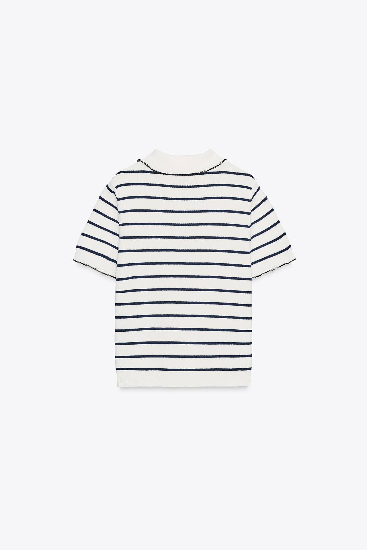 KNIT-TOP MIT KONTRASTPASPERN