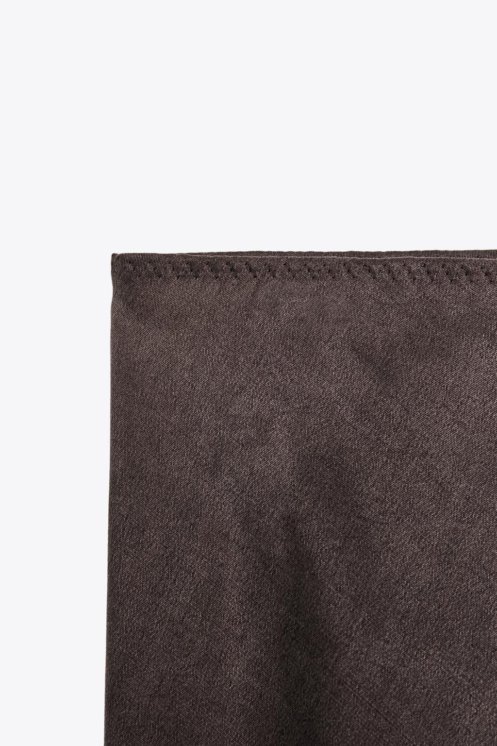 MIDI-ROCK AUS VISKOSE-LYOCELL-MIX BRAUN