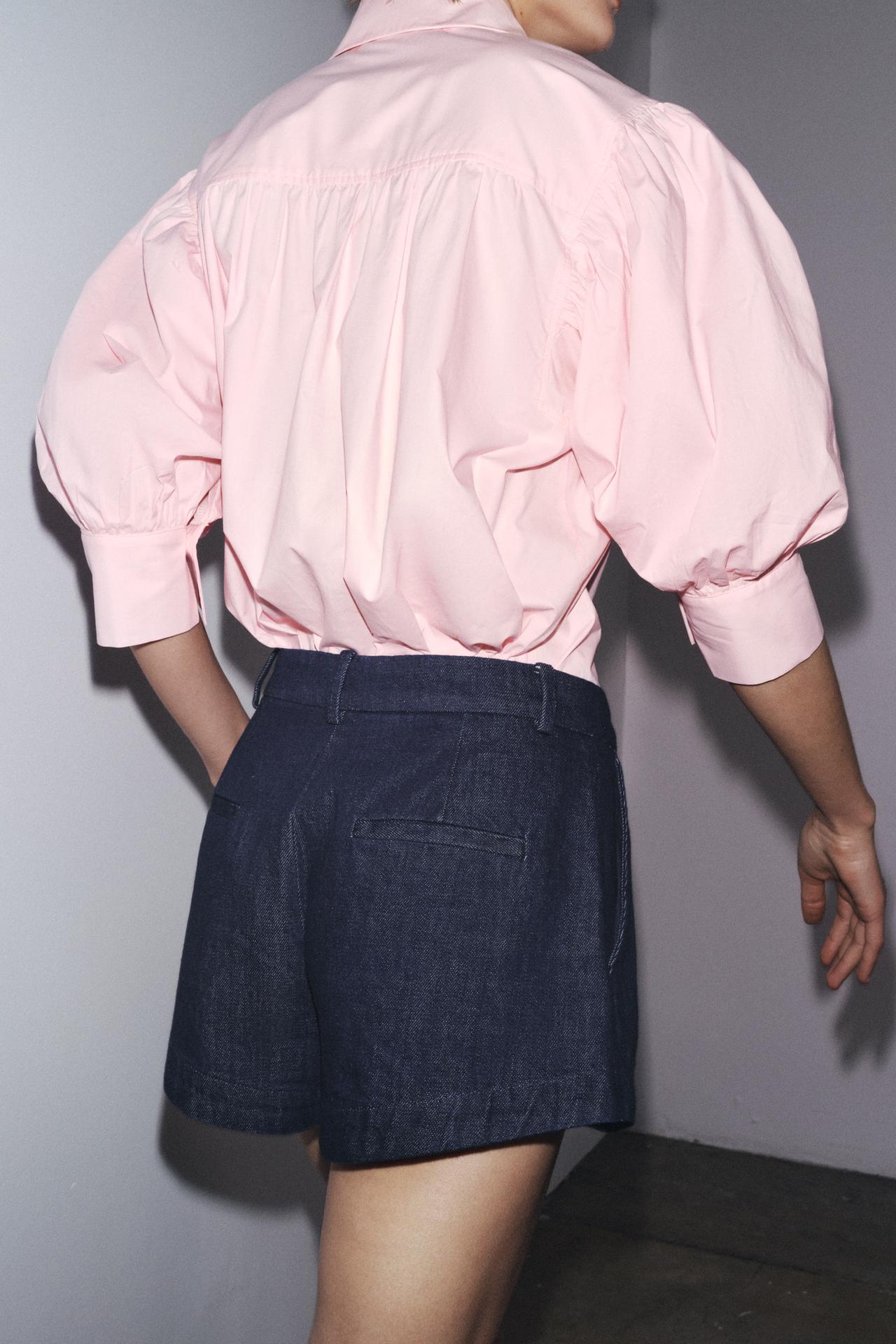 VOLUMINOUS POPLIN BLOUSE PASTELLROSA