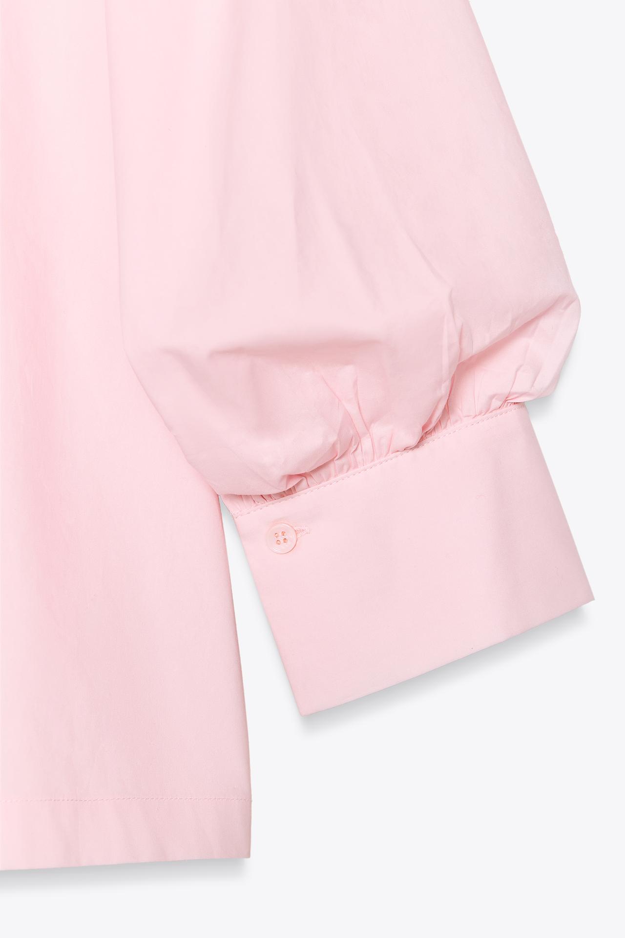 VOLUMINOUS POPLIN BLOUSE PASTELLROSA