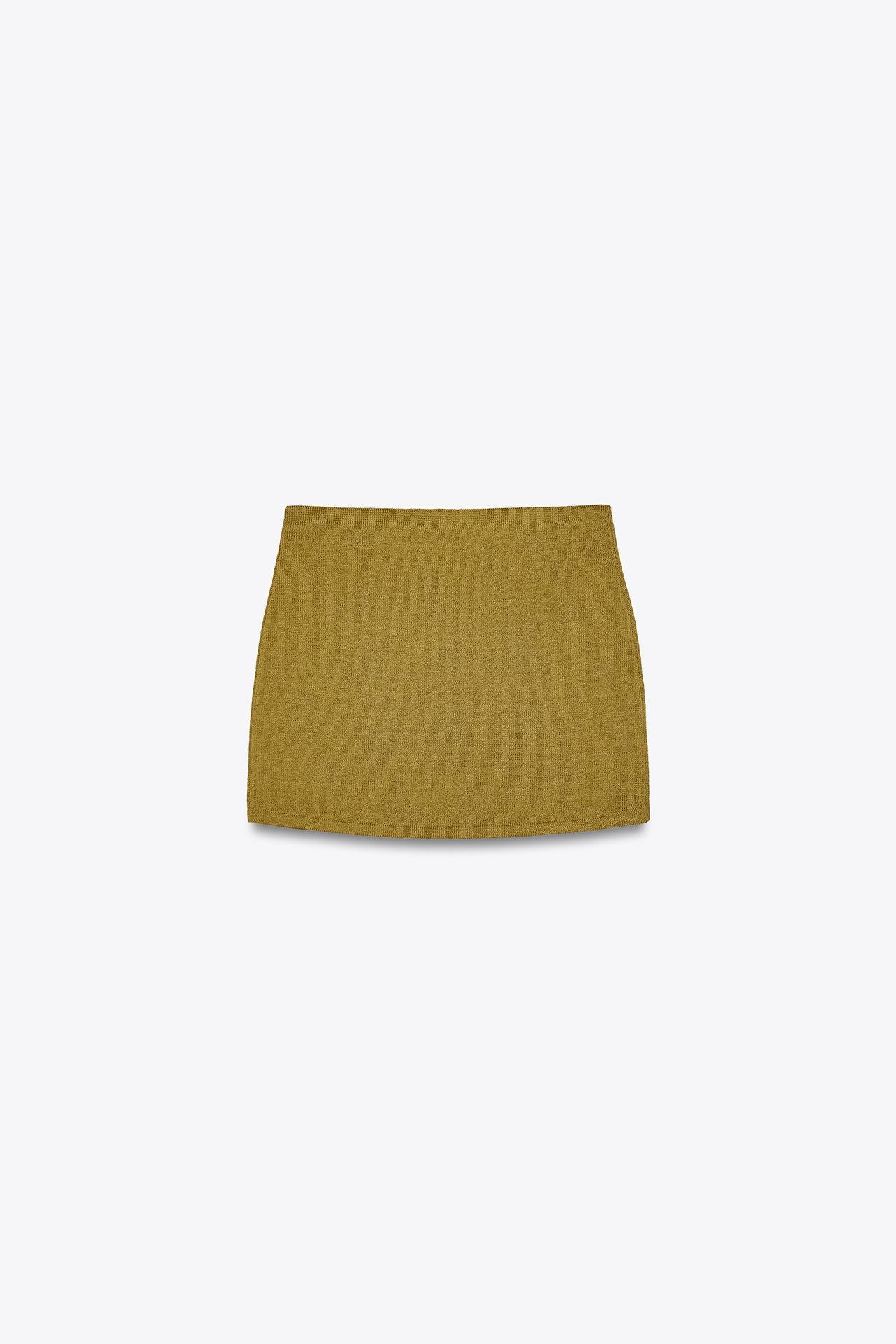 SIGNATURE MINI-JUPE AUS FEINSTRICK