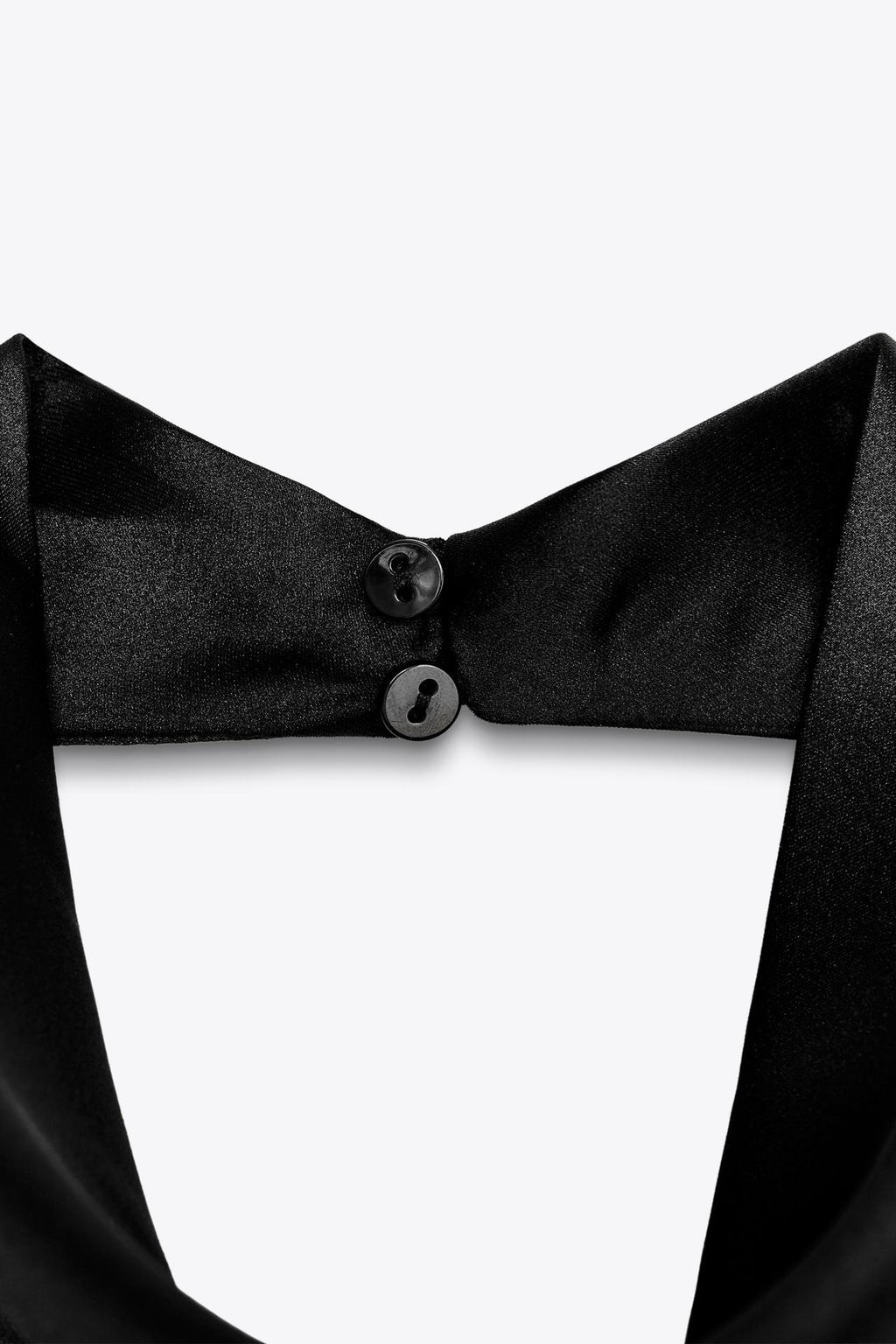 SATIN-HALTERTOP BLACK NOIR