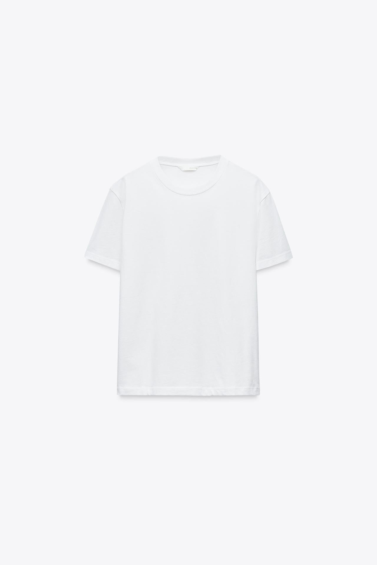 LUXURIÖSES COTTON ESSENTIAL TEE WEISS