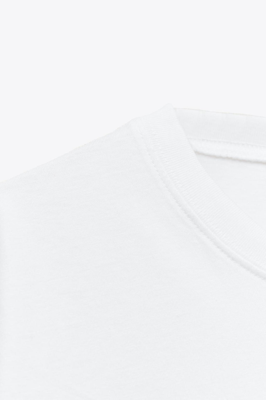 LUXURIÖSES COTTON ESSENTIAL TEE WEISS