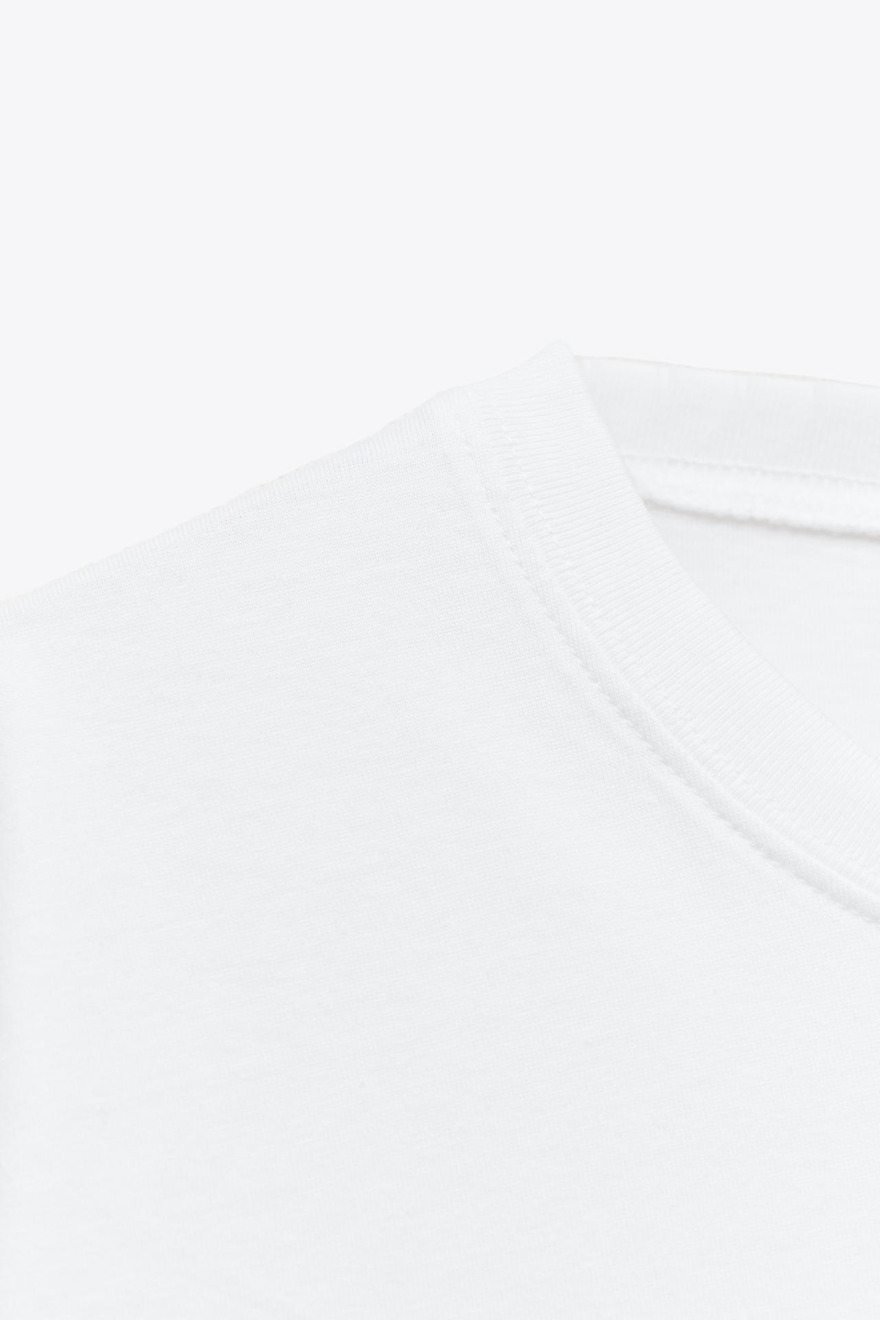 LUXURIÖSES COTTON ESSENTIAL TEE WEISS