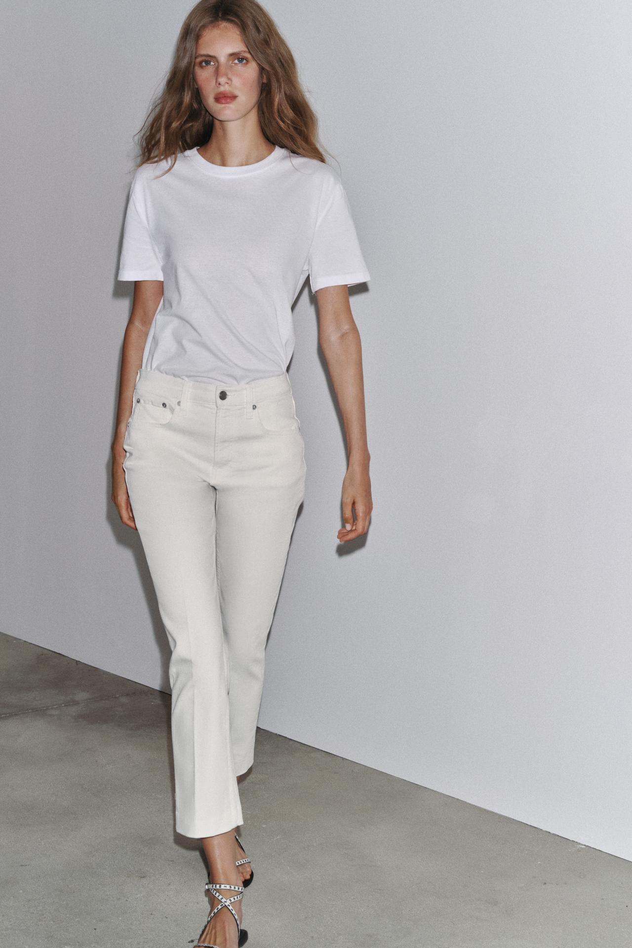 LUXURIÖSES COTTON ESSENTIAL TEE WEISS