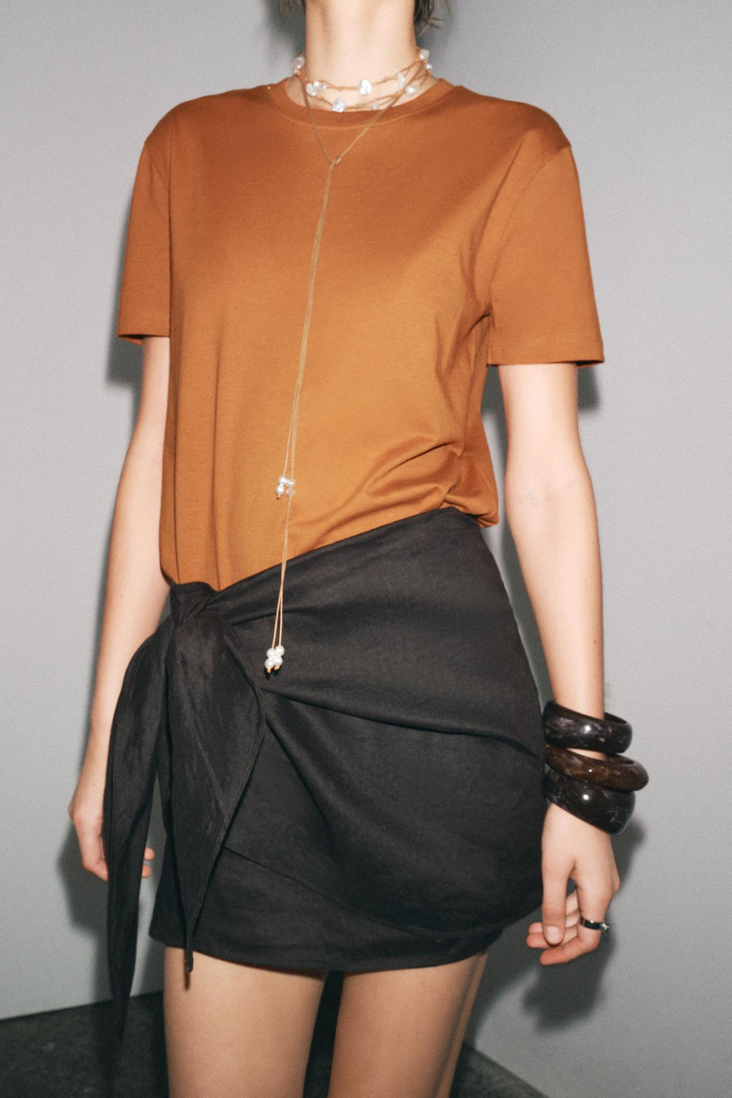 VIBRANT ESSENTIAL COTTON TEE ORANGE