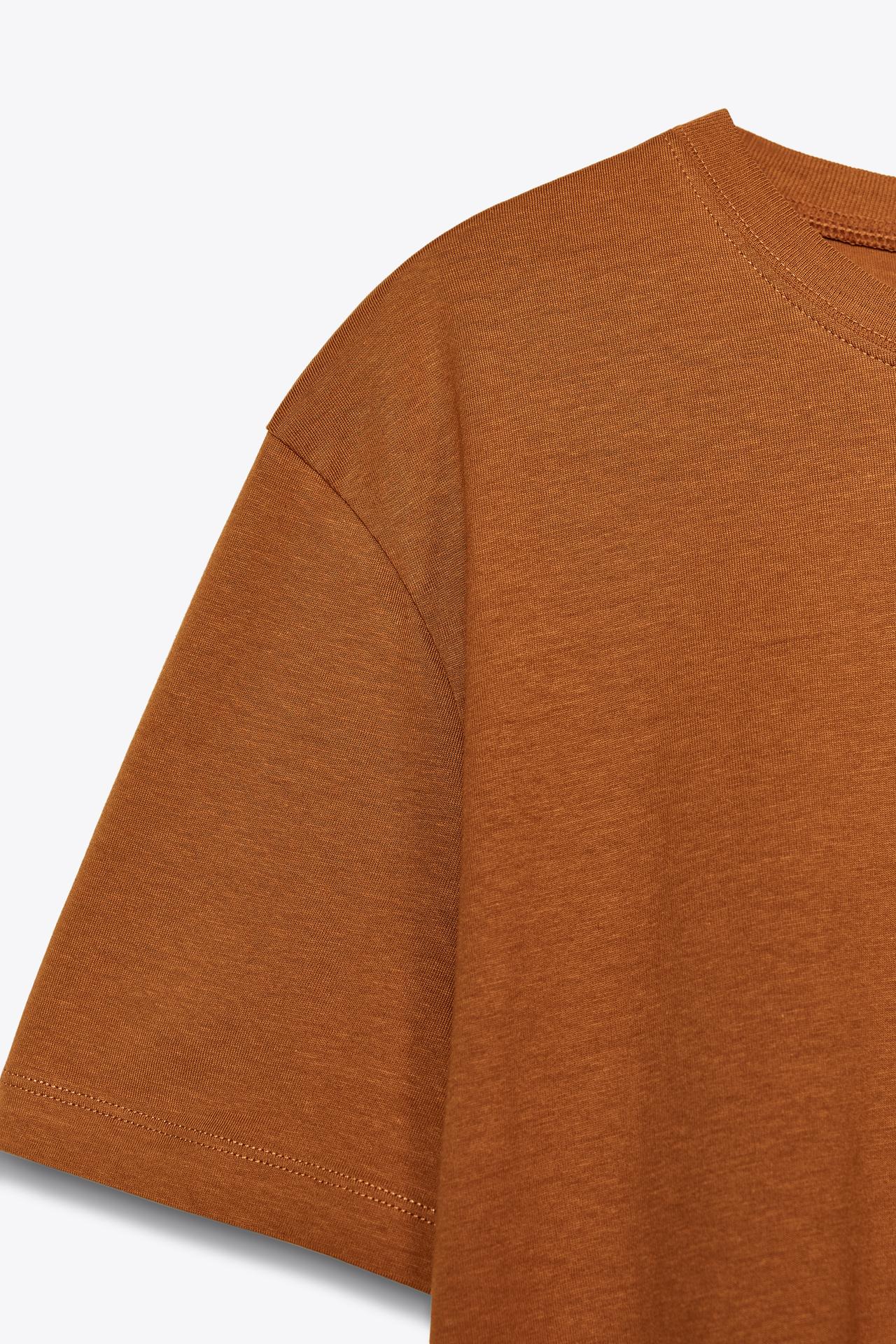 VIBRANT ESSENTIAL COTTON TEE ORANGE