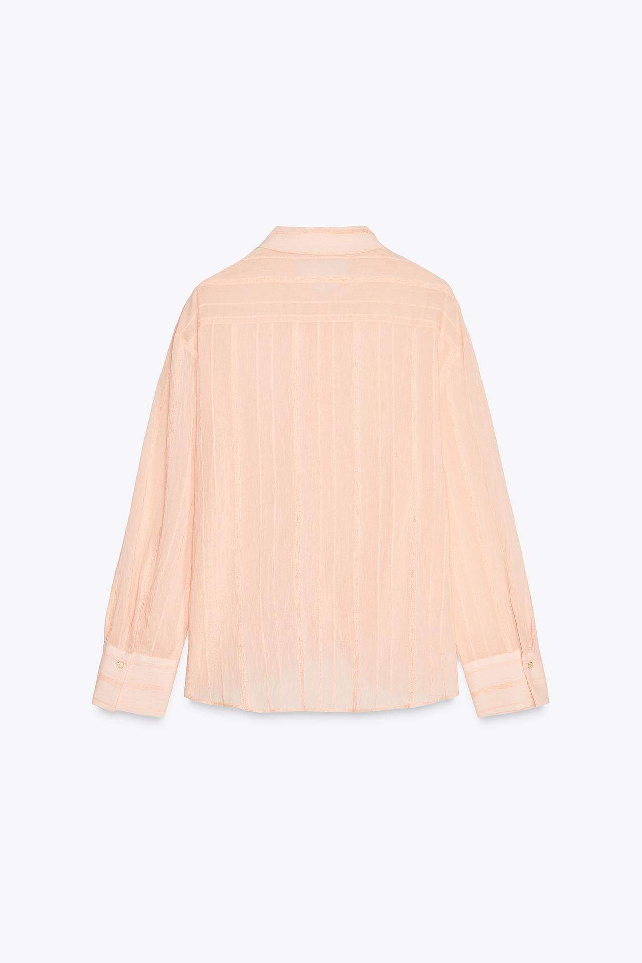 STRIPED BLOUSE PFIRSICH