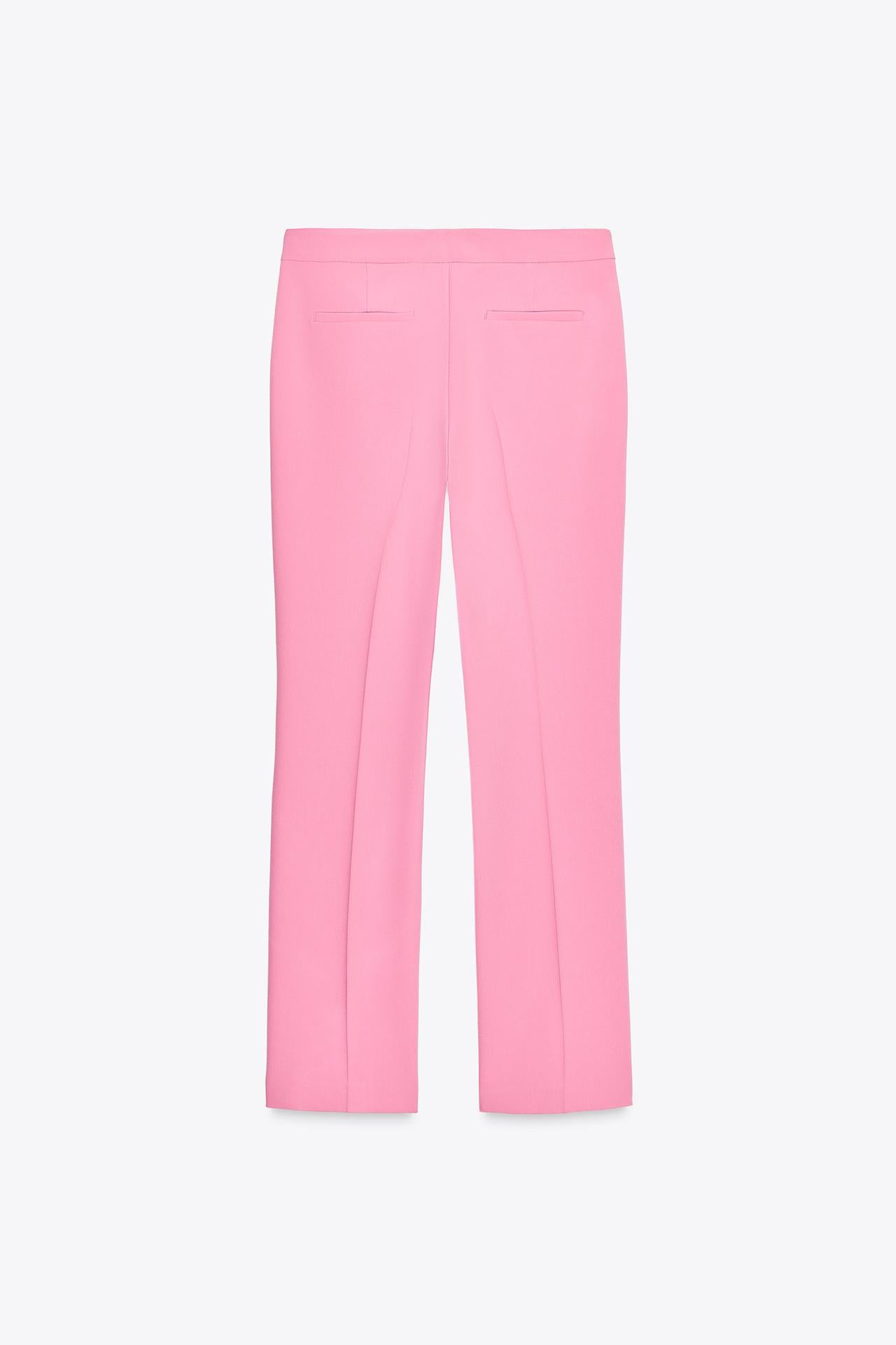 SCHLAGHOSE MIT STATEMENT-SILHOUETTE IN PINK