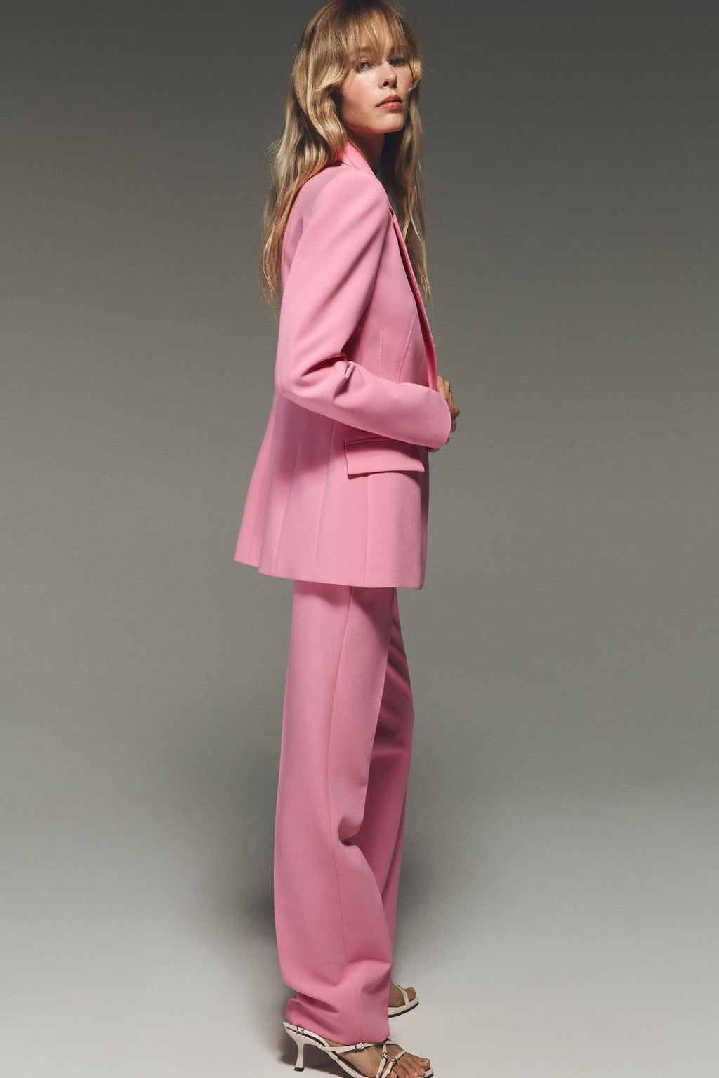 SIGNATURE BLAZER TAILLIERT ROSA