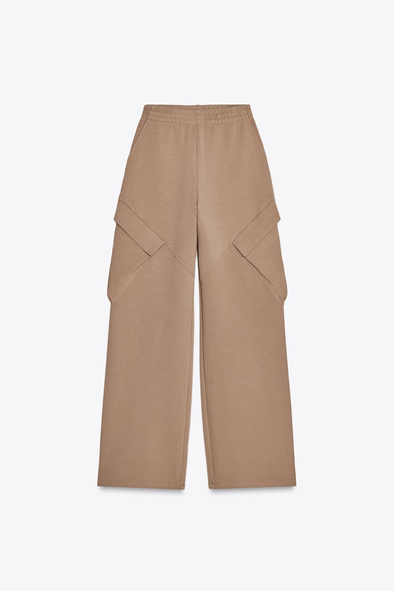 RELAXED CARGO PANTS IN TAUPE