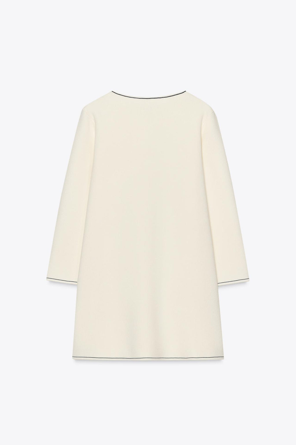 SIGNATURE STRICKJACKE KONTRAST ELFENBEIN