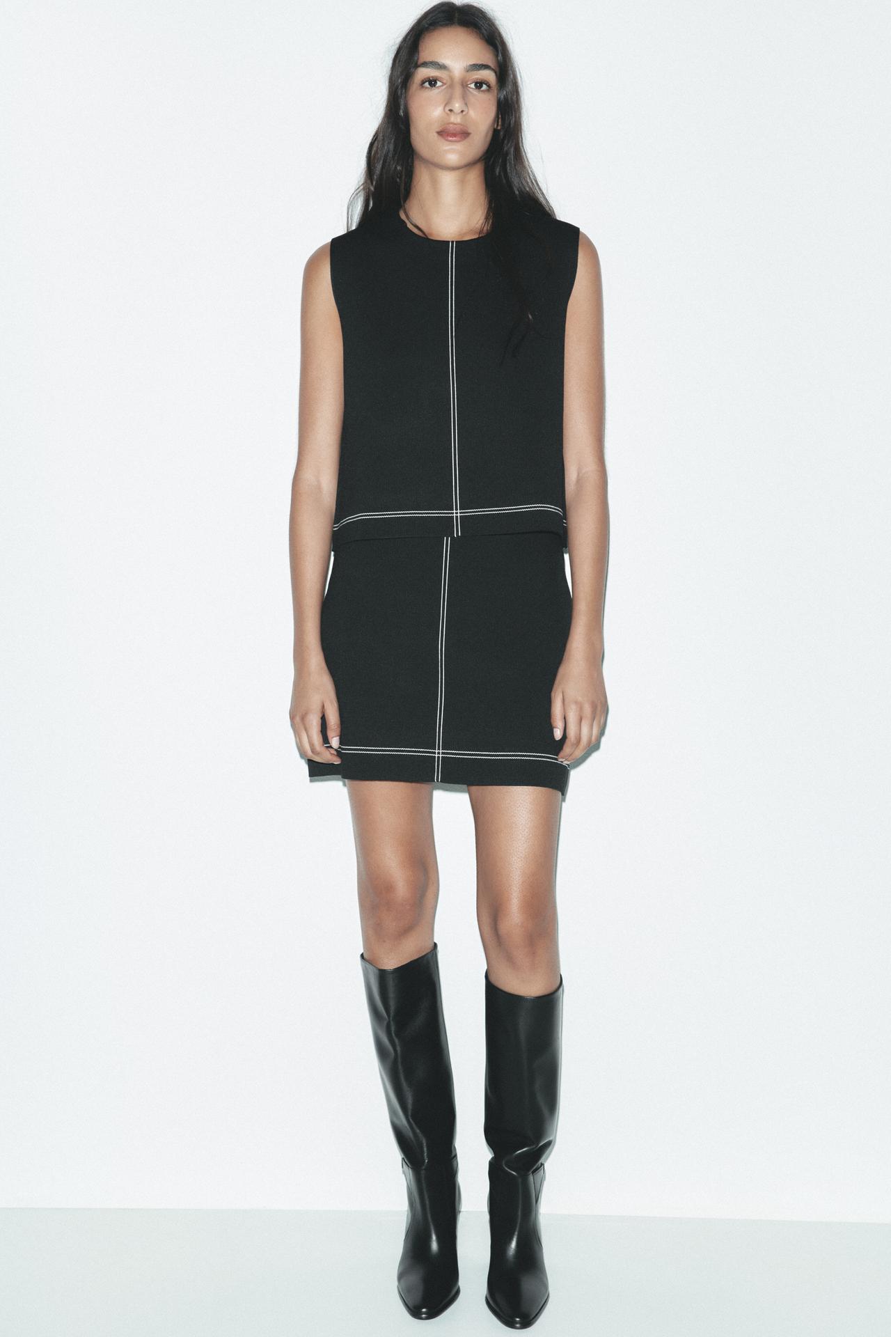 MINIROCK AUS SIGNATURE-JERSEY MIT HOHER TAILLE