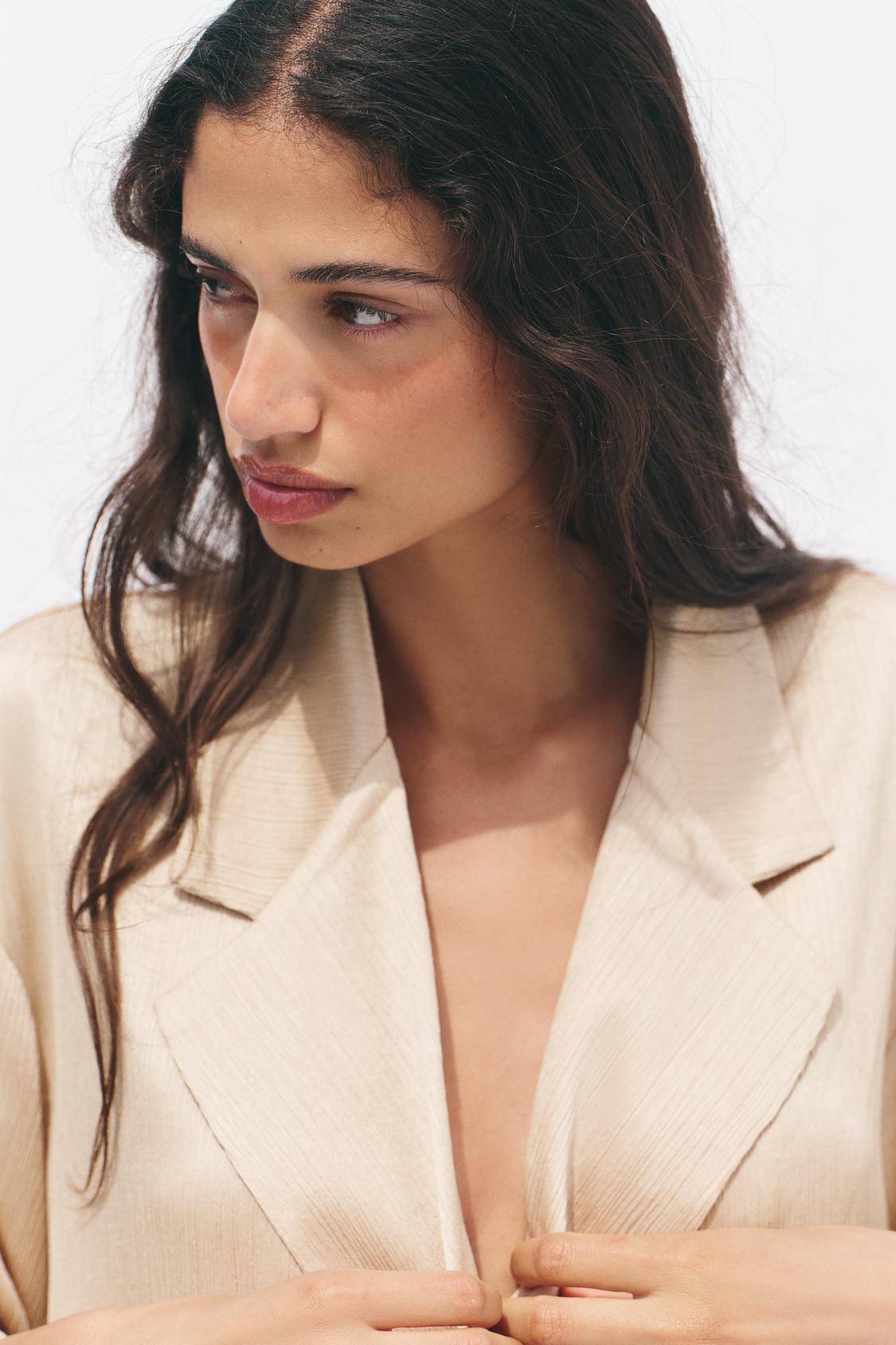 SIGNATURE DOPPELREIHIGER BLAZER BEIGE