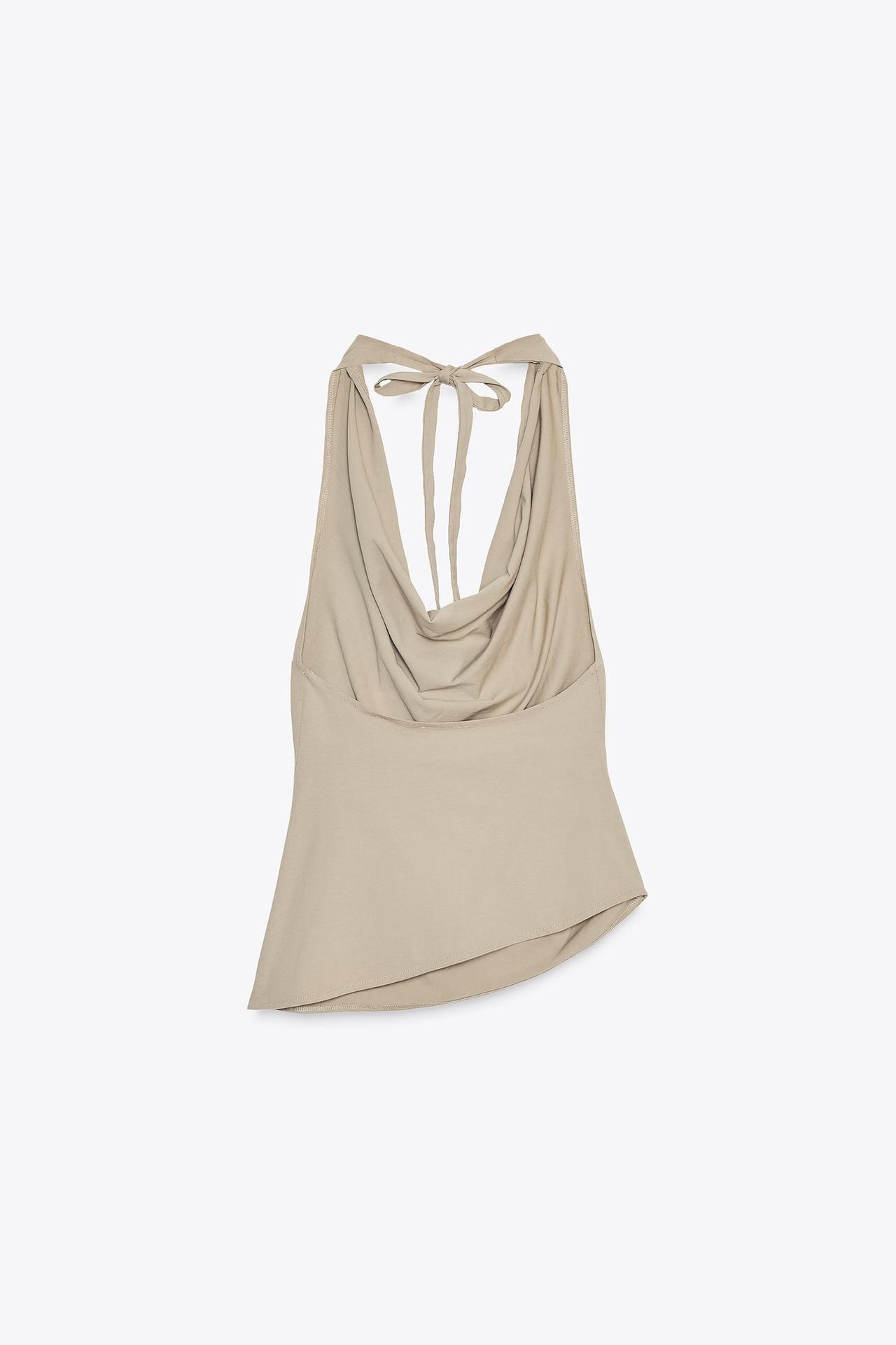 HALTERTOP DRAPIERT LINIE