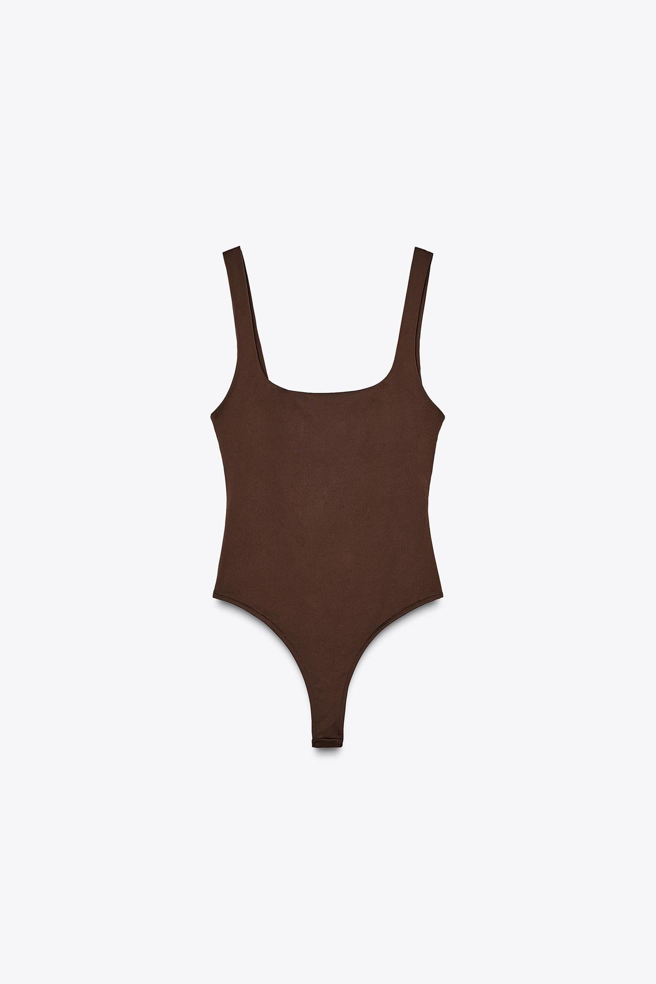 BODY SCHOKOBRAUN MIT BREITEN TRÄGERN