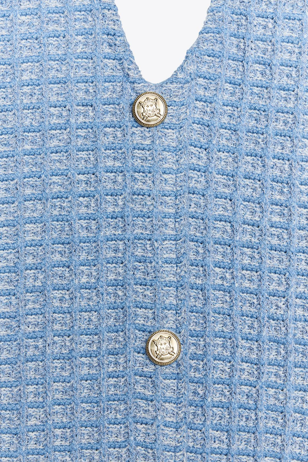 STRETCH-NECKHOLDERKLEID MIT STRUKTUR UND METALLDETAILS