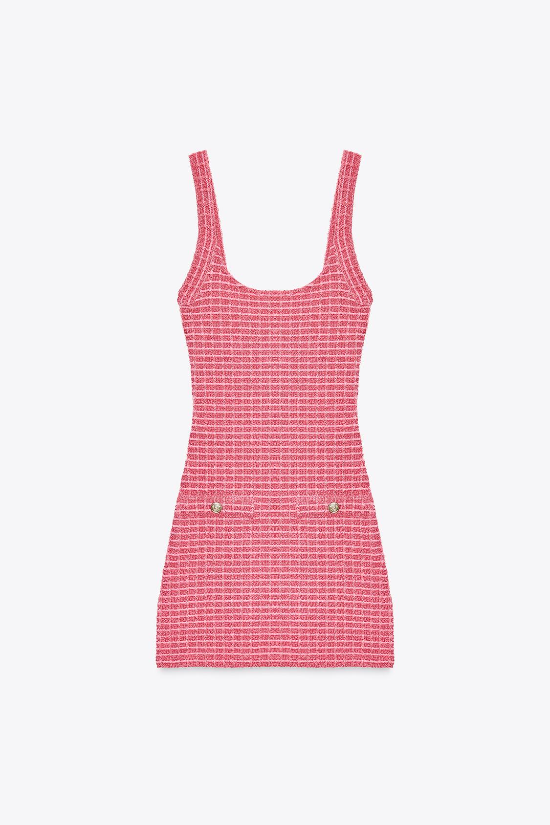 KURZES STRETCHKLEID IN STRUKTUR-OPTIK