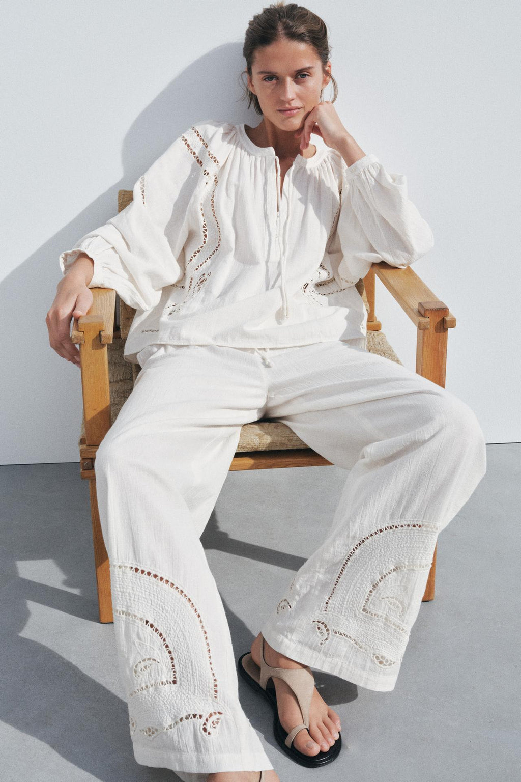 BESTICKTE PYJAMA-HOSE EZ KOLLEKTION