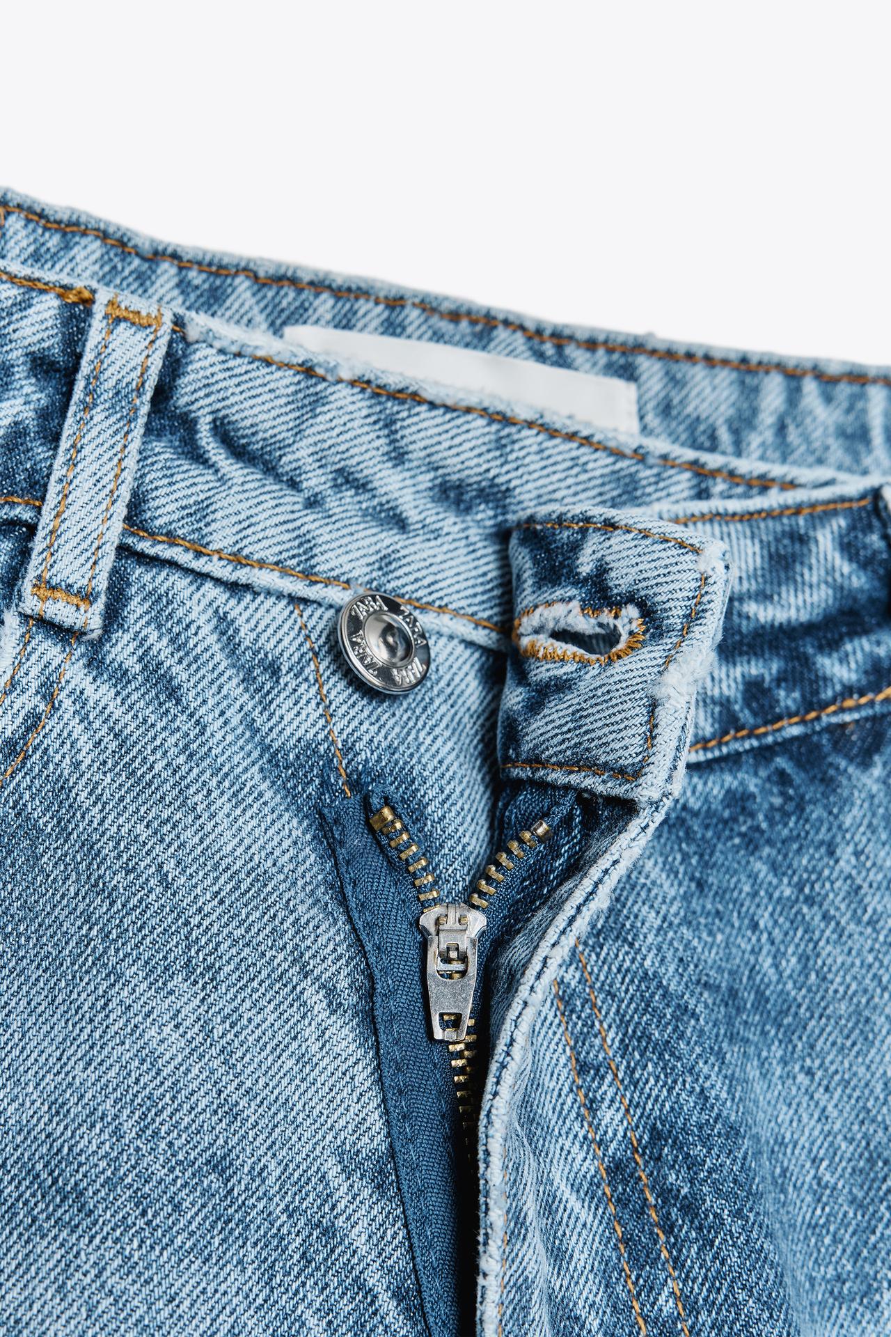 PREMIUM HIGH-WAIST ANKLE JEANS MIT ÜBERKREUZTEM BUND