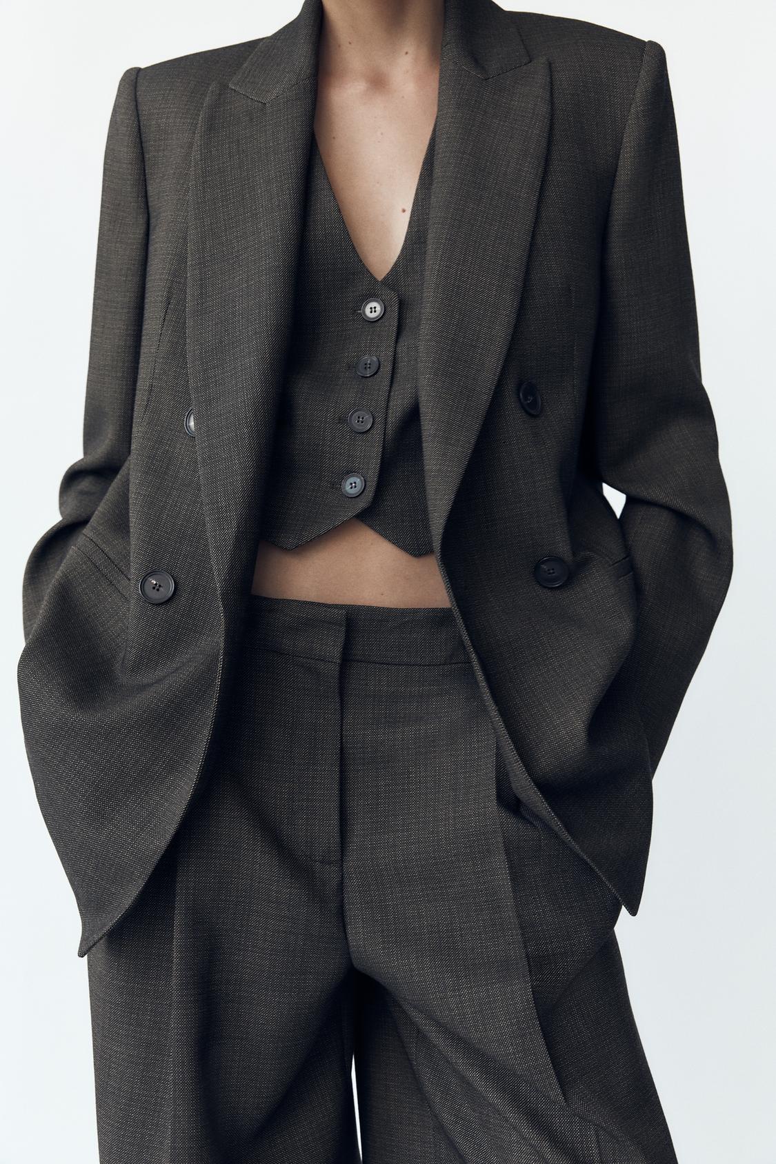 HIGH-WAIST-WIDELEG-HOSE MIT BÜGELFALTEN