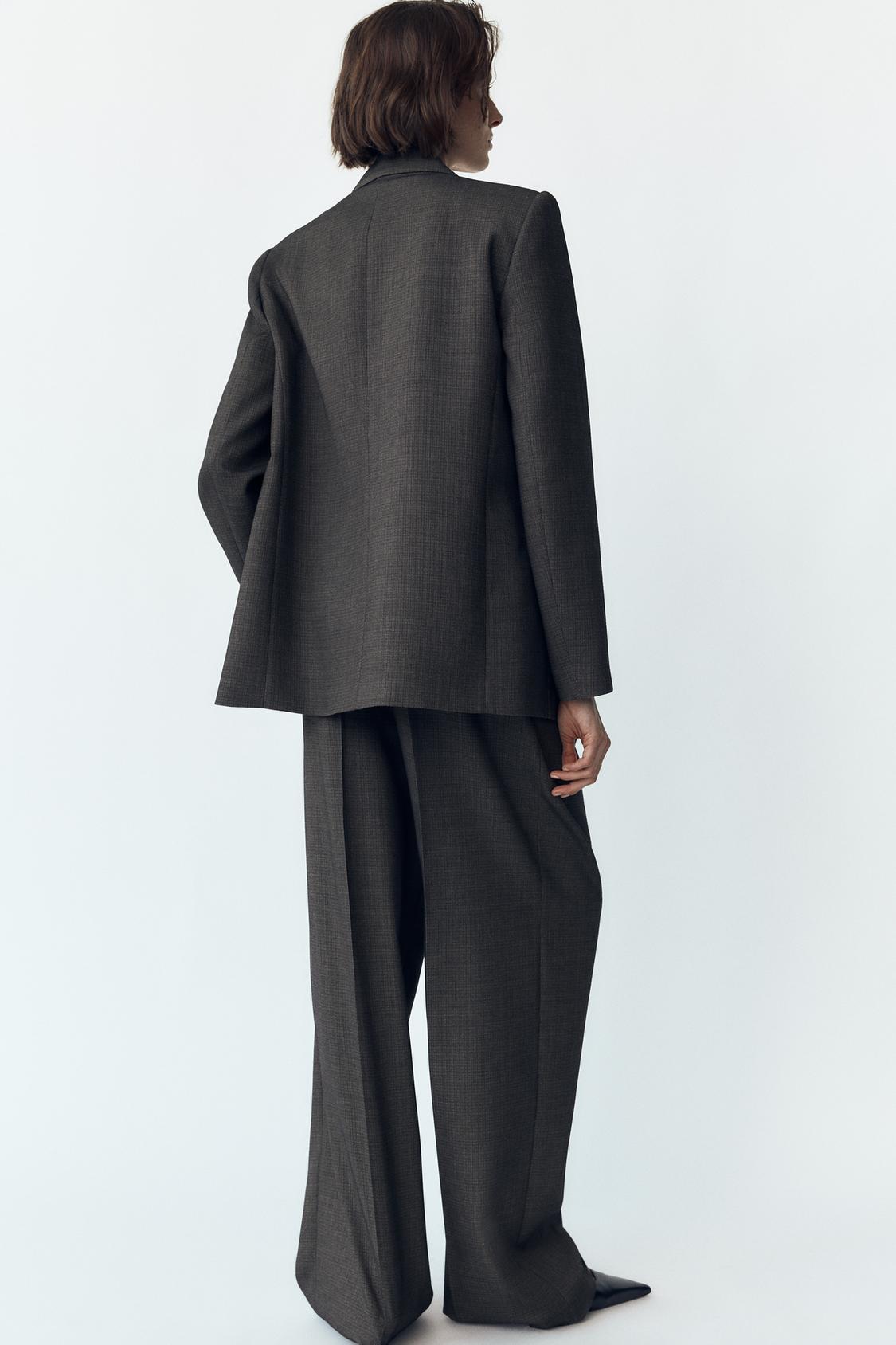 HIGH-WAIST-WIDELEG-HOSE MIT BÜGELFALTEN