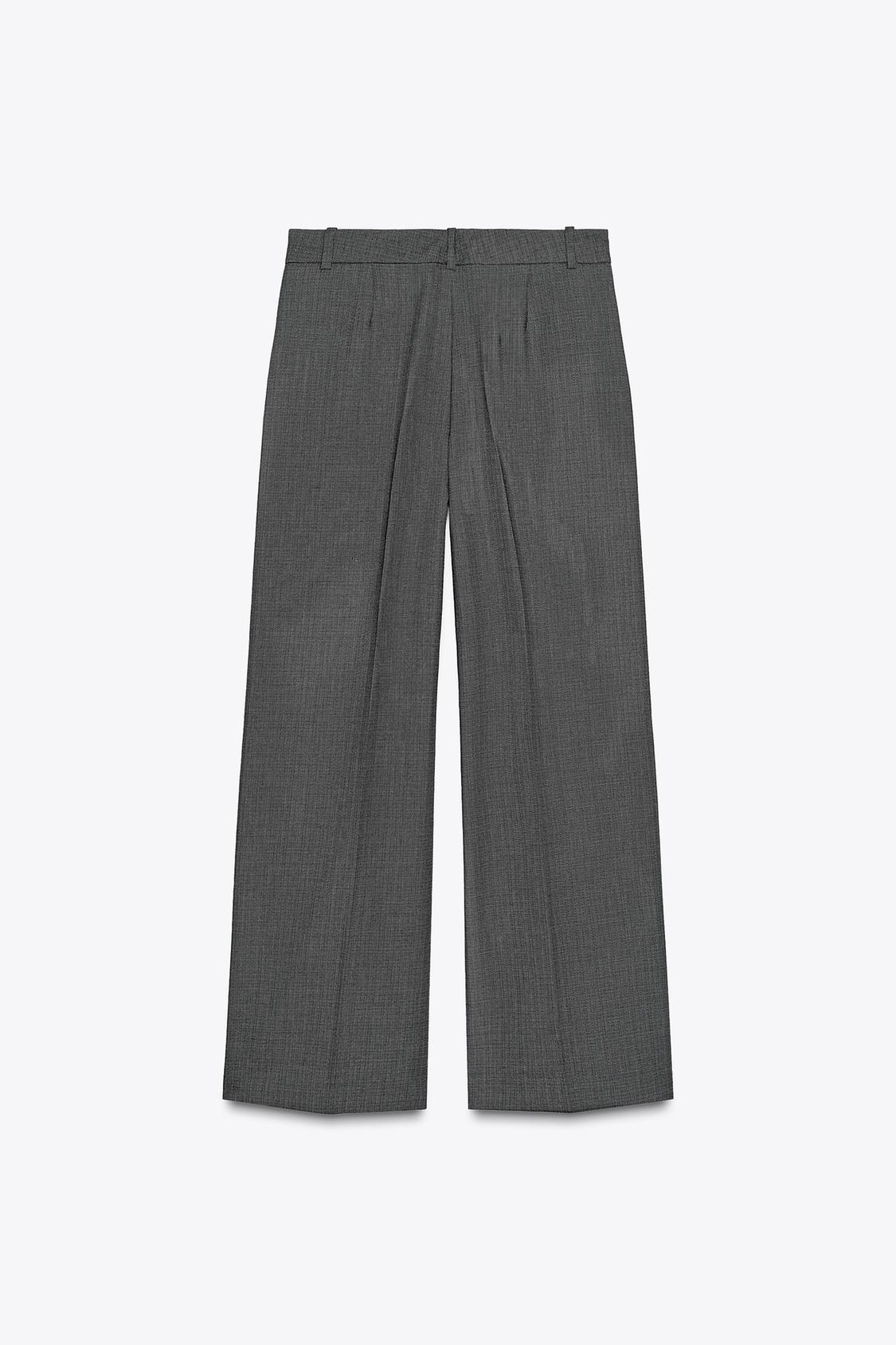 HIGH-WAIST-WIDELEG-HOSE MIT BÜGELFALTEN