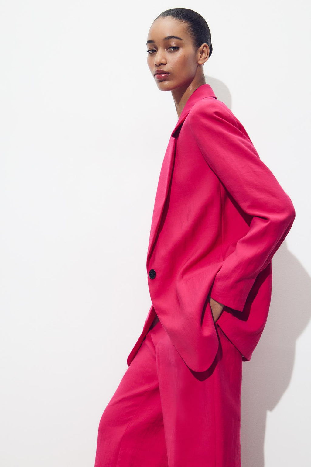 SIGNATURE BLAZER STRUKTURIERT FUCHSIA