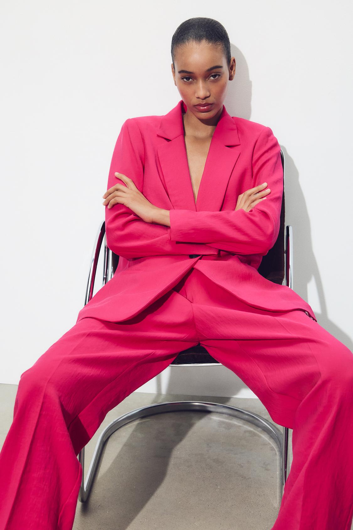 SIGNATURE BLAZER STRUKTURIERT FUCHSIA