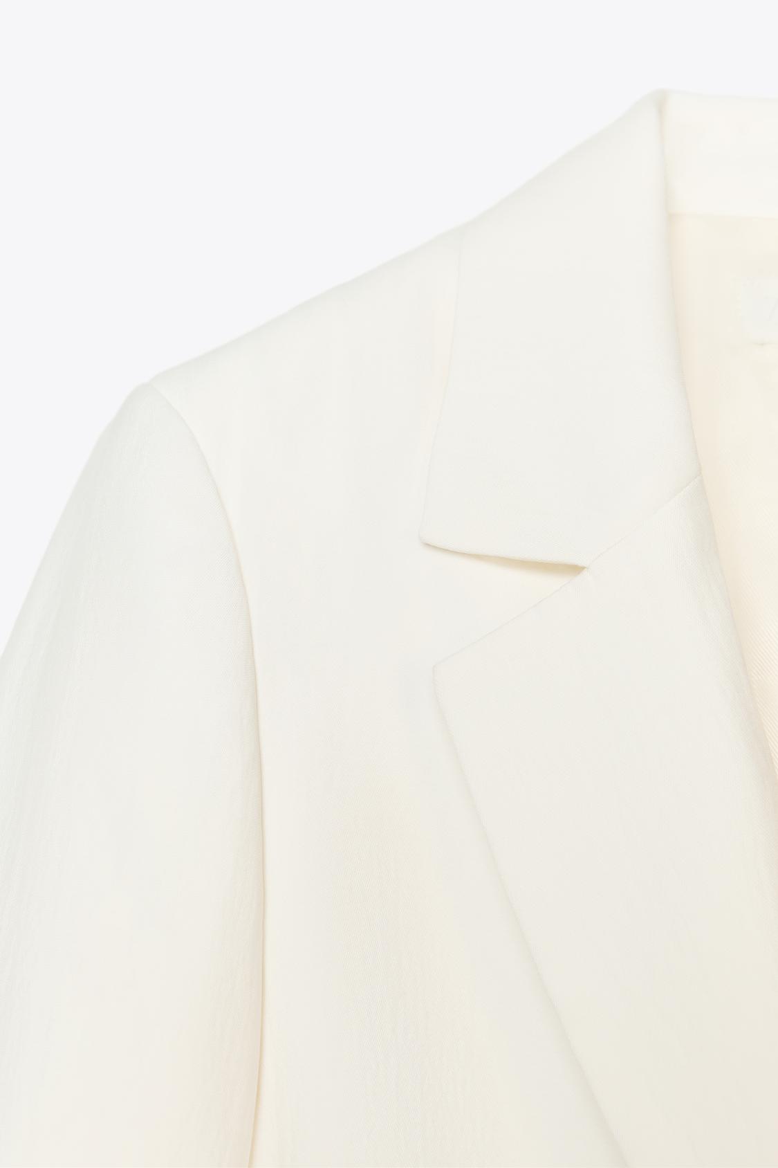 SIGNATURE BLAZER STRUKTURIERT NATURWEISS