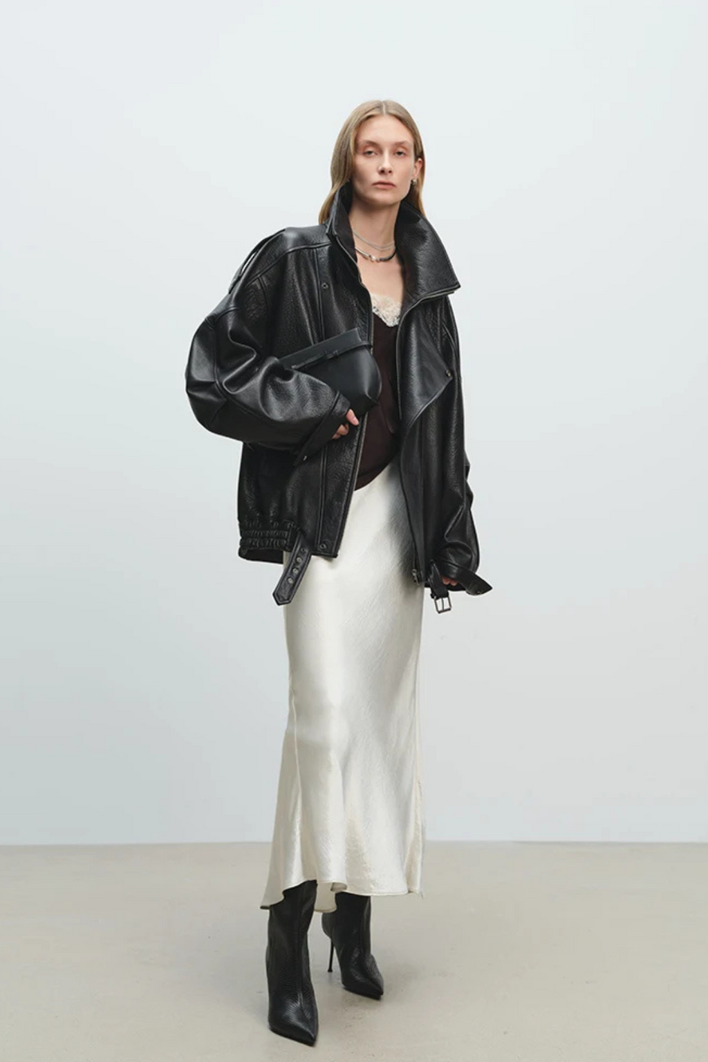 BIKERJACKE IN PREMIUM-LEDEROPTIK