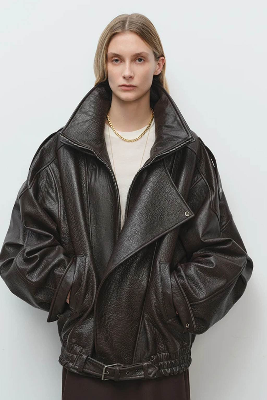 BIKERJACKE IN PREMIUM-LEDEROPTIK