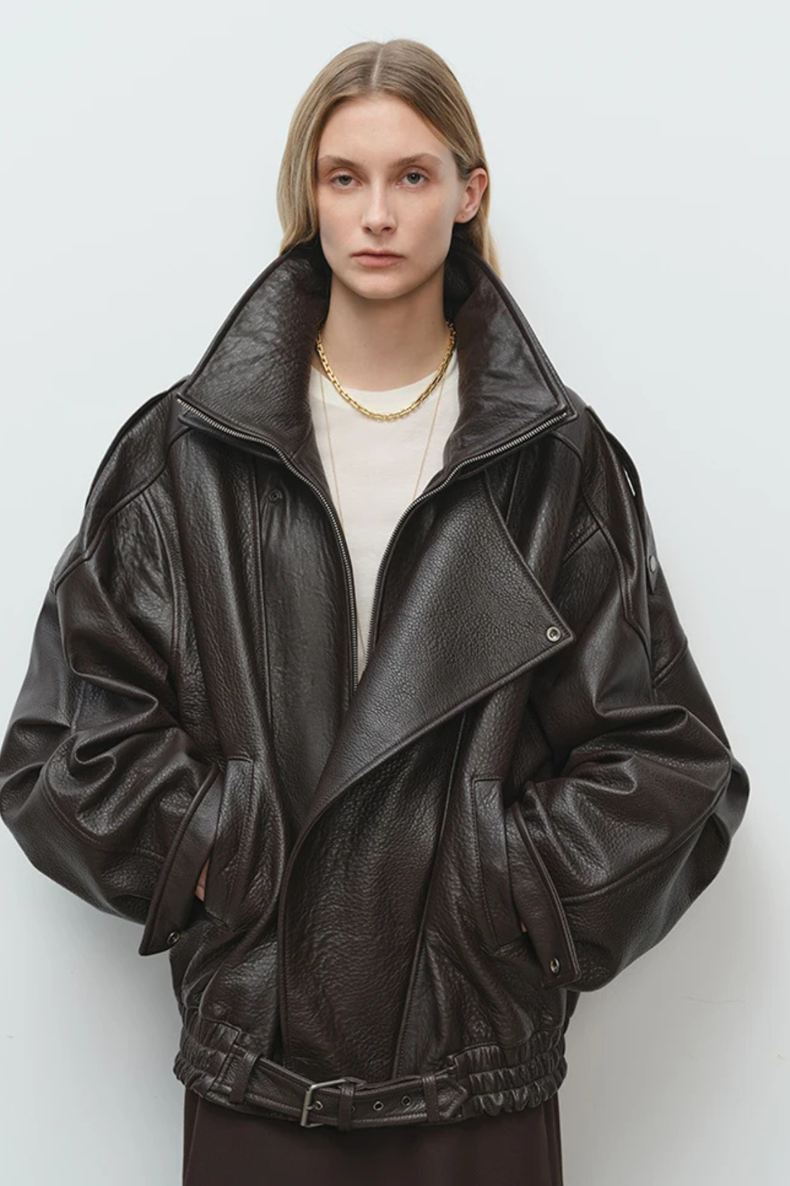 BIKERJACKE IN PREMIUM-LEDEROPTIK