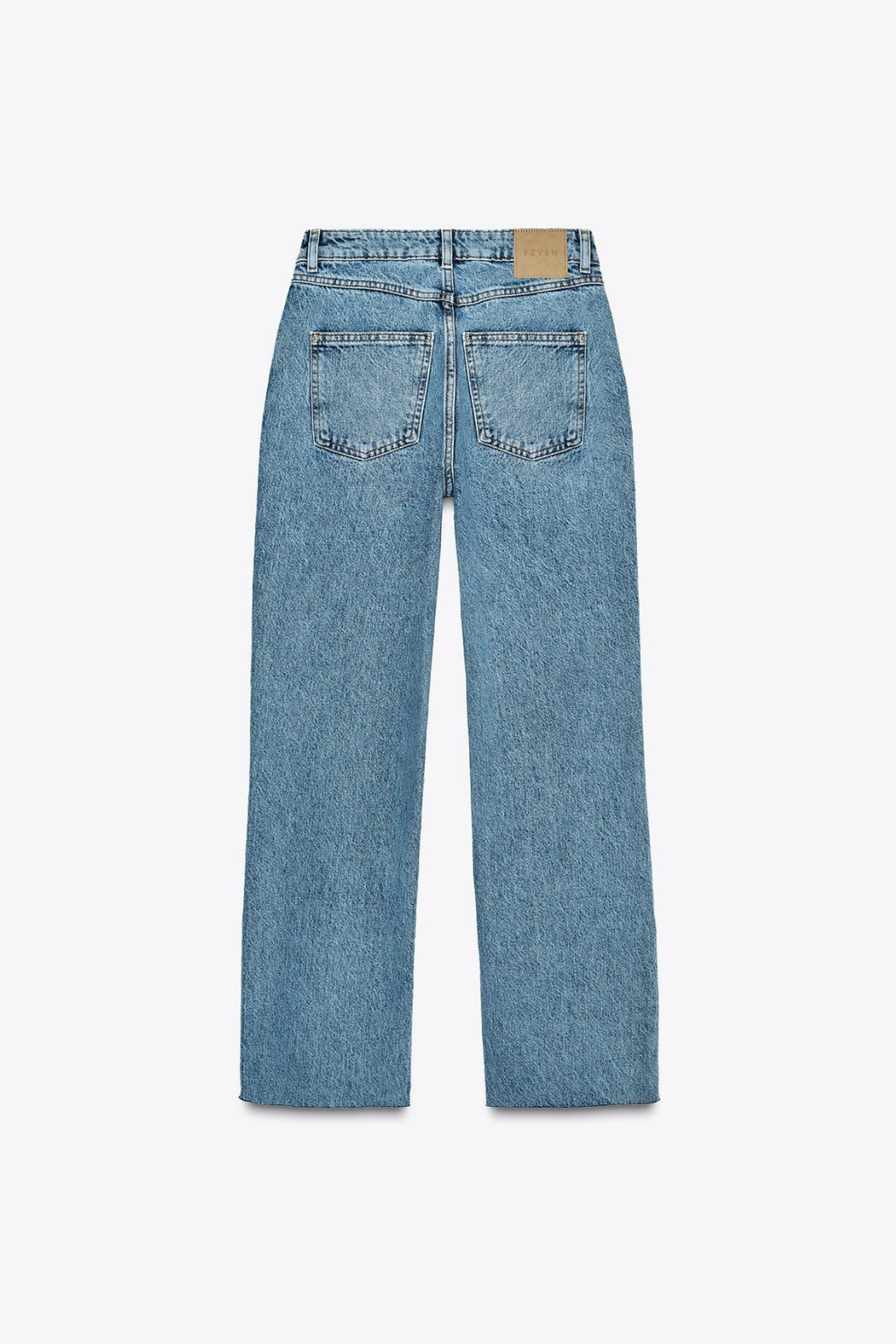 PREMIUM HIGH-WAIST ANKLE JEANS MIT ÜBERKREUZTEM BUND