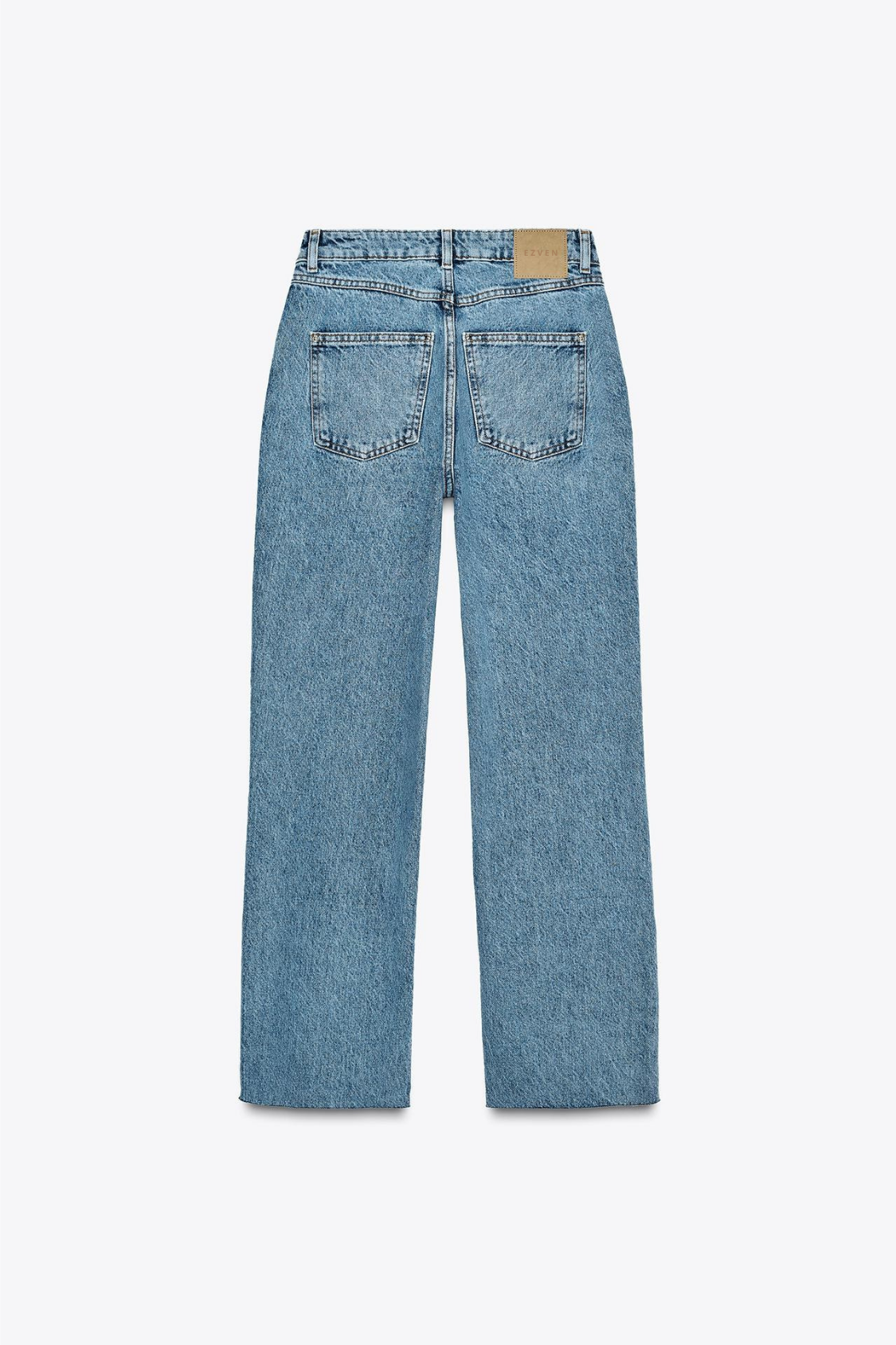 PREMIUM HIGH-WAIST ANKLE JEANS MIT ÜBERKREUZTEM BUND