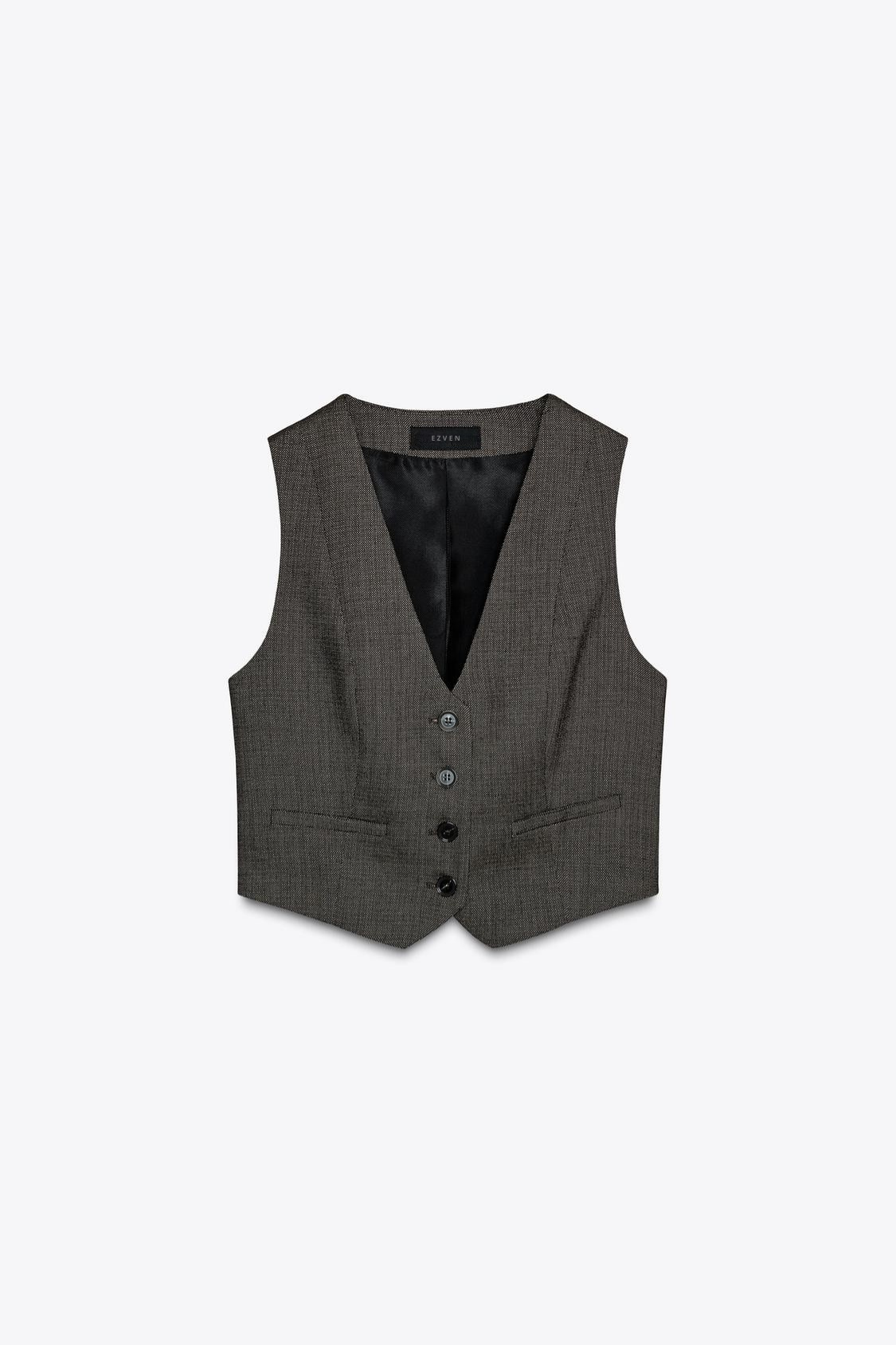 TAILLIERTE WESTE MIT V-AUSSCHNITT