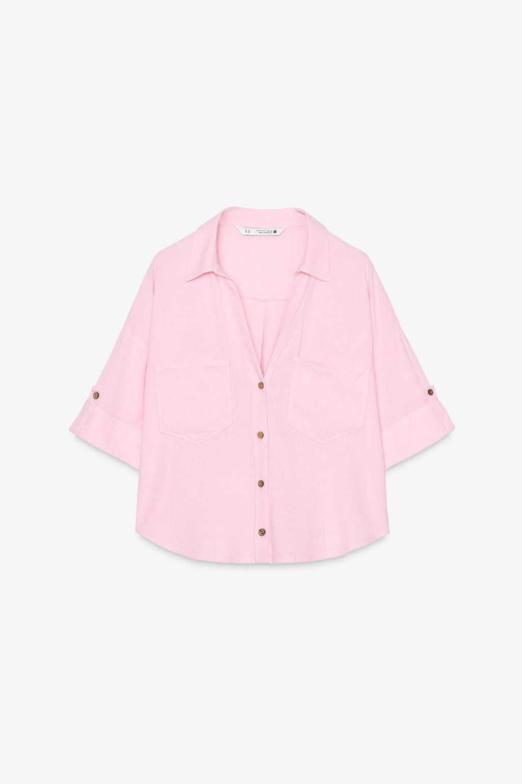 CROPPED-HEMD LEINEN ROSA