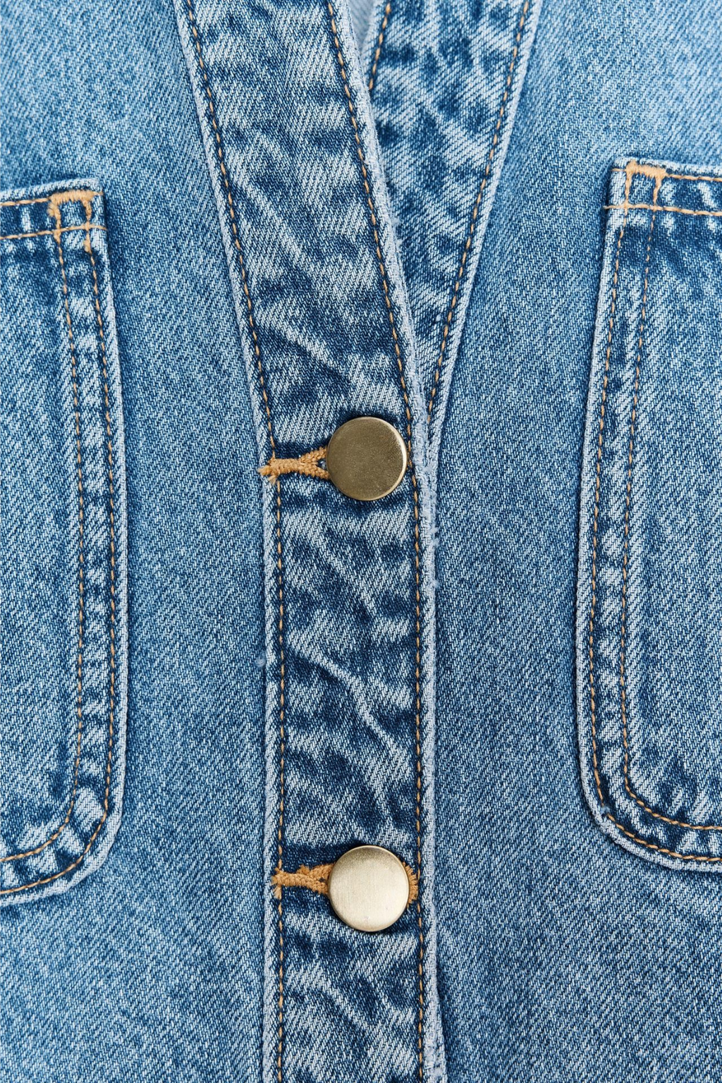 SIGNATURE CROPPED-HEMD DENIM