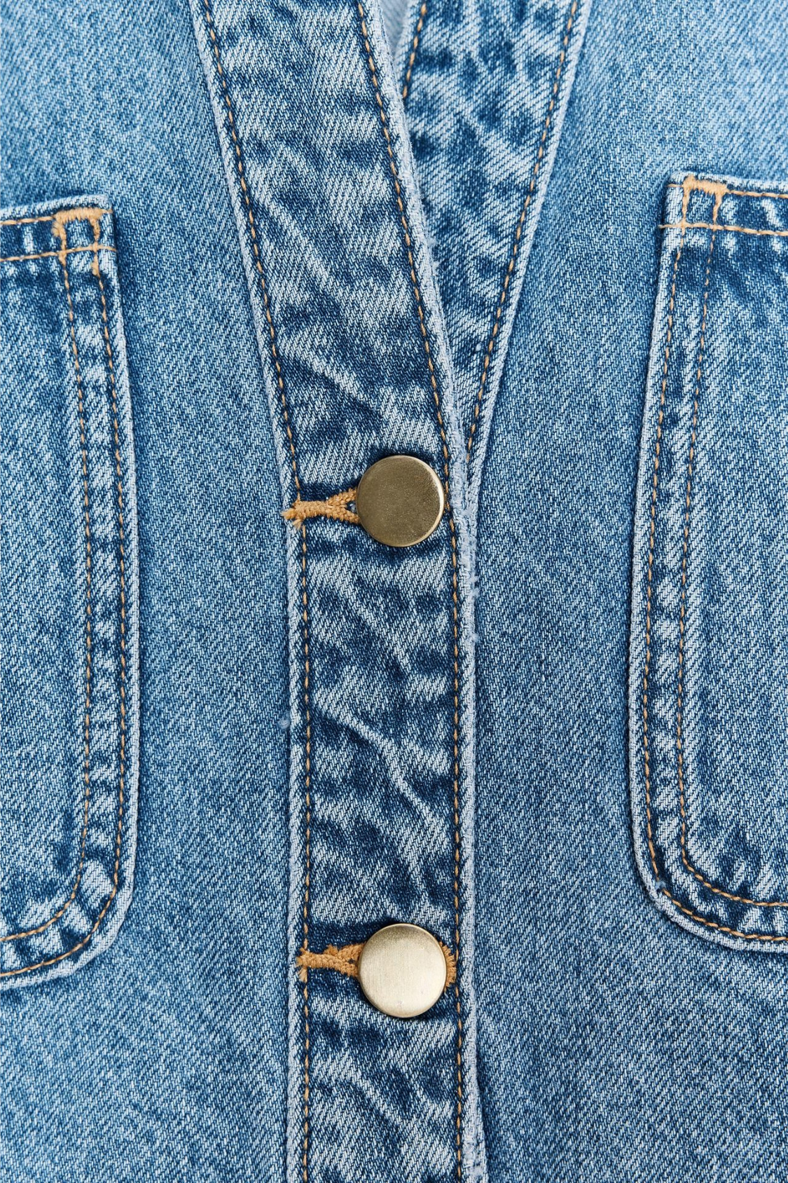 SIGNATURE CROPPED-HEMD DENIM